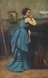 Vrouw in blauw, 1874