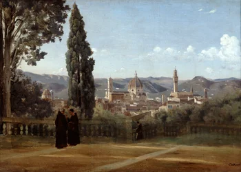 Florence, Uitzicht vanaf de Boboli-tuinen, 1835-1840