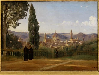 Florence, uitzicht vanaf de Boboli-tuinen - Florence, gezien ...