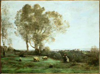 Scène Pastorale (schilderij op doek)