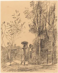 De ontmoeting in het bos La Rencontre du bosquet, 1871