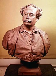 Portret van Alexander Dumas fils (terracotta)
