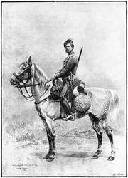 Een jager van de wacht, Rusland, 1892