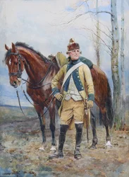 Dragonder van het Legioen van Vlaanderen in 1763-1766