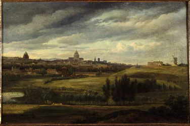 Uitzicht op Parijs, genomen vanaf de hoogten van Gentilly