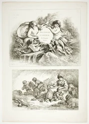 Plaat Zeven van 38, uit Oeuvres de J. B. Huet
