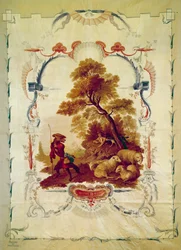De wolf werd herder. Illustratie voor de fabel van Jean de La Fontaine