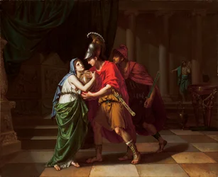 Electra ontvangt de as van haar broer, Orestes, 1826-27