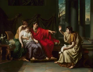 Vergilius leest de "Aeneis" voor aan Augustus, Octavia en Livia