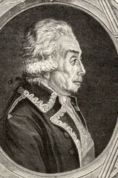 Graaf Nicolas Luckner, gegraveerd door Pannemaker-Ligny, uit 