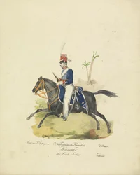 Huzaar van het Nederlands Indische leger, 1820-1825