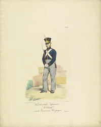 Soldaat Garnizoenscompagnie, 1820-1825