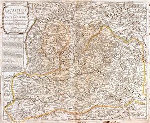 Kaart van Castilië (Spanje)