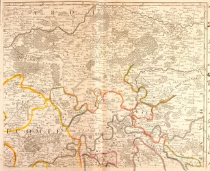 Kaart van het noordoosten van Ile de France