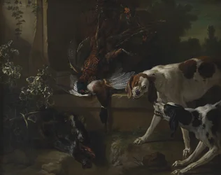 Honden met wild en gevogelte