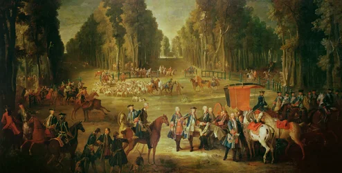 Bijeenkomst voor de Puits-du-Roi Jacht in Compiègne