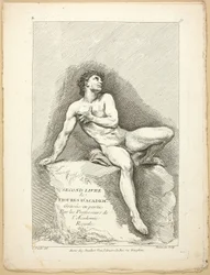 Figuur (recto en verso), uit Seconde livre de figures d’Academies gravées en Partie par les Professeurs de l’ Académie Royale