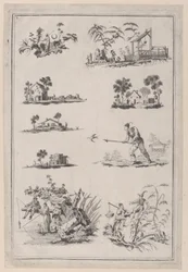 Chinoiserie Ornamenten, ca. 1760-85