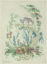 Chinoiserie uit Nouvelle Suite de Cahiers de Dessins Chinois, 1790-99