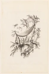 Figuur Onder Tent, uit "Recueil des Tentes Chinoises"