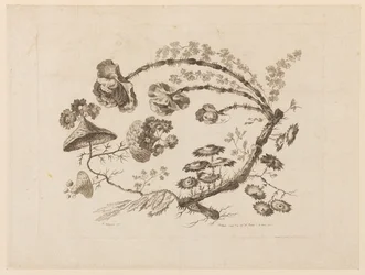 Bloemtakken, uit "Recueil de Differentes Fleurs de Fantaisie Dans le Goût Chinois"