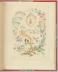 Ornamentontwerp uit "Nouvelle suite de cahiers chinois a l