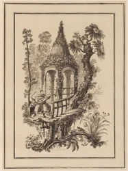 Drie figuren voor structuur met bomen