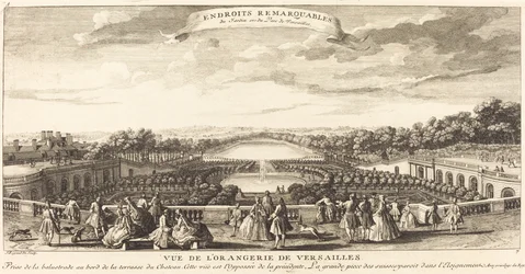 Uitzicht op de Orangerie van Versailles