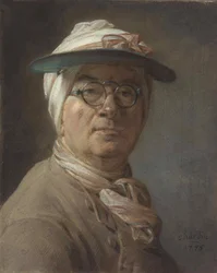 Zelfportret met een oogschaduw