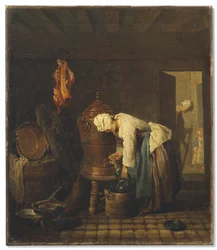 Frans:  La fontaine
Duits: Der Brunnen