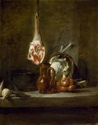 Stilleven met lamsbout