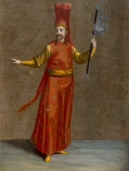 De Ibriktar Agassi, plaat 6 uit de ‘Verzameling van honderd prenten die de verschillende volkeren van de Levant voorstellen’ van Charles de Ferriol, gegraveerd door Gérard Scotin (1671-1716), 1707-08