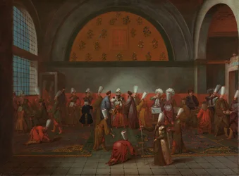 De maaltijd ter ere van ambassadeur Cornelis Calkoen, c.1727-30