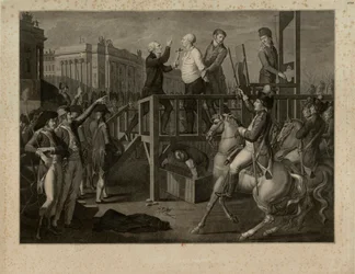 De Executie van Lodewijk XVI op de Place de la Révolution op 21 januari 1793, ca. 1794