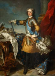 Portret van koning Lodewijk XV 1710-1774, ca. 1723-1724
