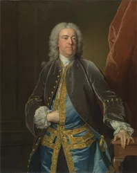De zeer eerbiedwaardige Stephen Poyntz, van Midgeham, Berkshire, ca. 1740