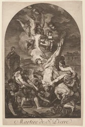 Martire de St. Pierre De Marteldood van Sint Pieter, c. 1750s