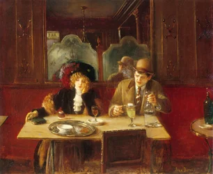 In het Café, Absint Drinkers, c.1909