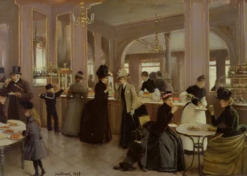 De banketbakkerij Gloppe, Champs Elysees, 1889