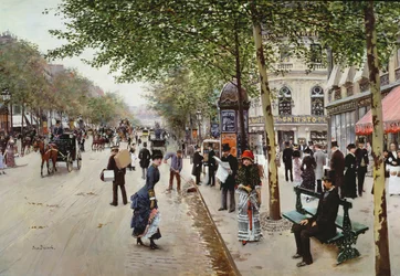Parijse Straatscène