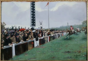 Races in Longchamp; de finish