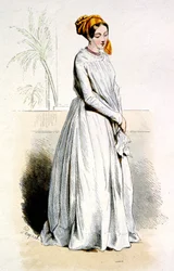 Creoolse vrouw van Cayenne, c.1850 (gravure)