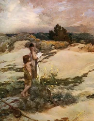 Hagar en Ismaël, 1880