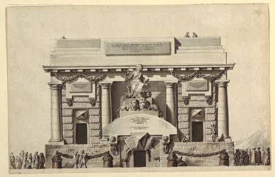 Ontwerp voor Tempel van Gerechtigheid of Tempel van Onsterfelijkheid