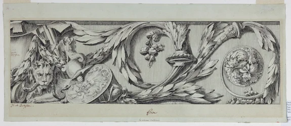 Tekening, Fries met Rinceau, 1775-80