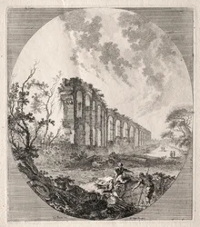 Oude ruïnes: Oude aquaduct, 1756