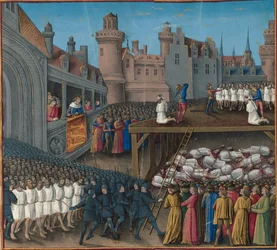 Bloedbad onder de Saraceense gevangenen, bevolen door koning Richard Leeuwenhart, 1191, 1474-1475