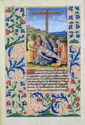 De klaagzang, uit het Getijdenboek van Lodewijk van Orléans, 1469