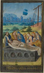 De graflegging (Stabat Mater gebed), uit een Getijdenboek