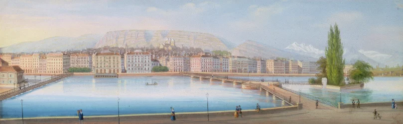 Meer van Genève: uitzicht op het meer